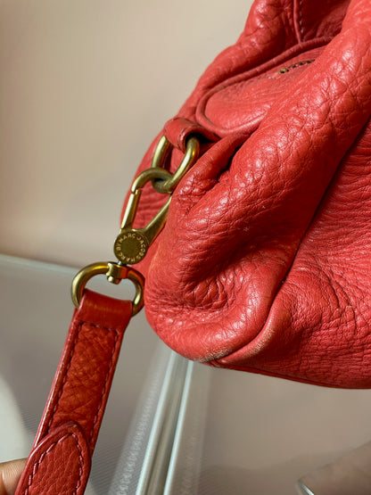 MARC BY MARC JACOBS Classic Q Baby Aidan Satchel – Red Leather