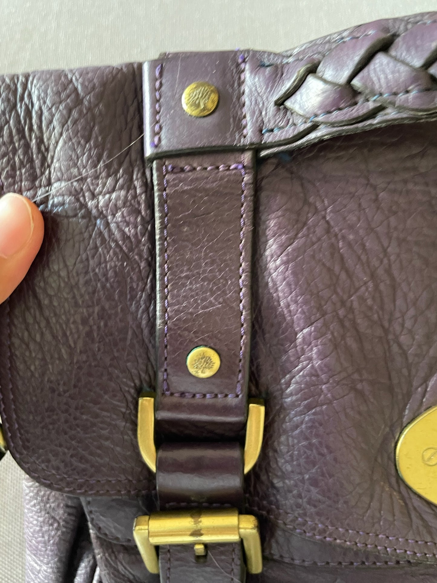 Mulberry Alexa Bag Medium – Plum Purple Leather
