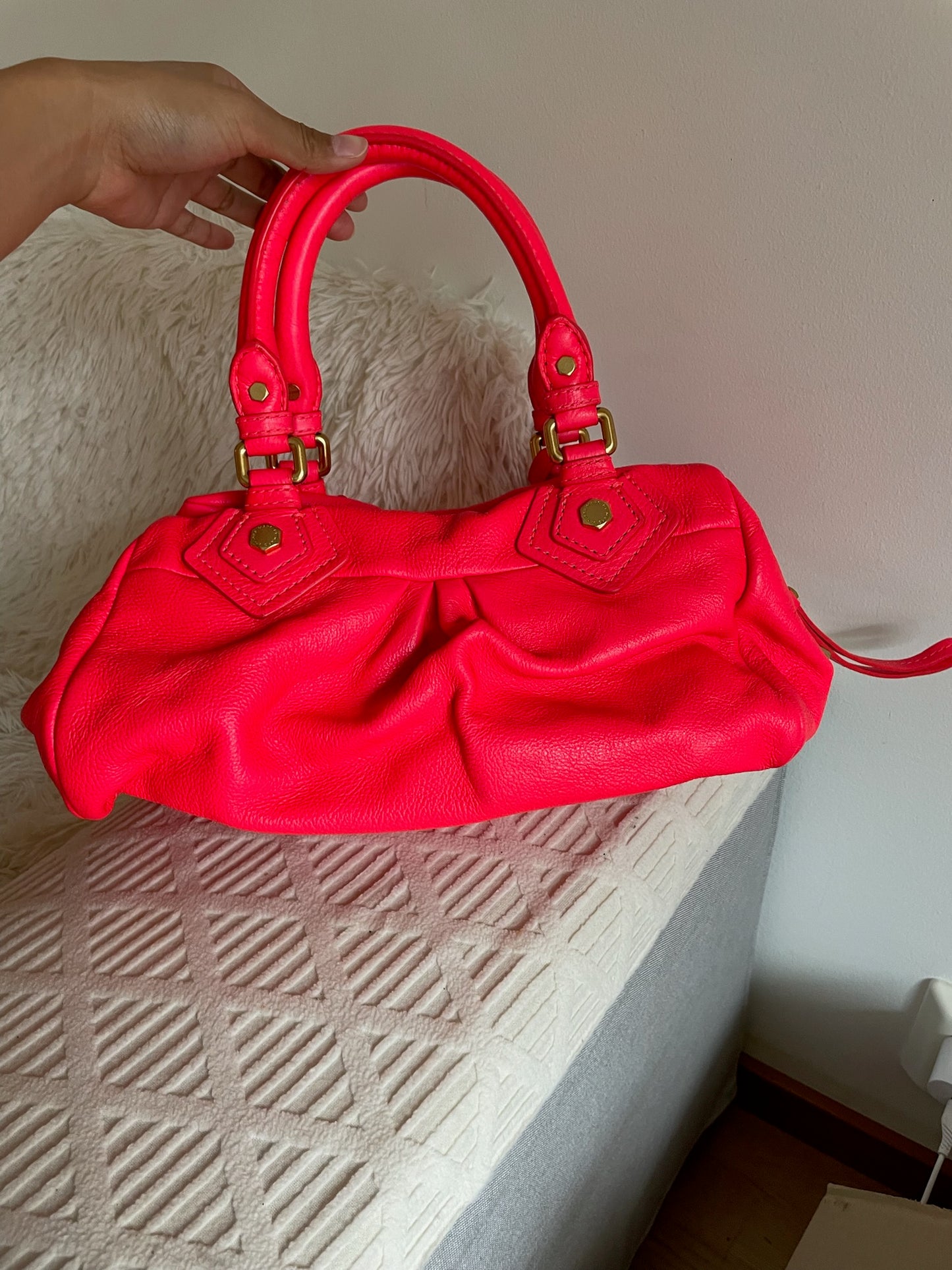 Marc by Marc Jacobs Classic Q Baby Aidan Satchel – Coral