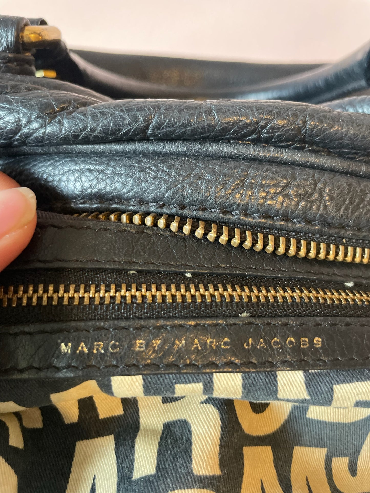 MARC BY MARC JACOBS Classic Q Baby Aidan Satchel – Black Leather