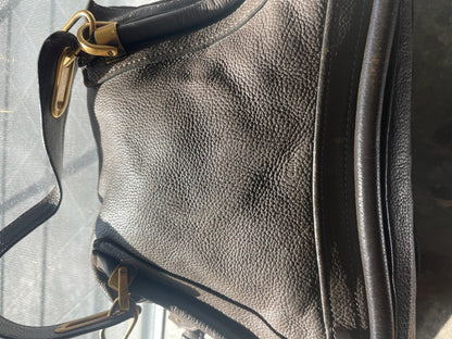 Chloé Paraty Medium Satchel Bag– Black Grained Leather