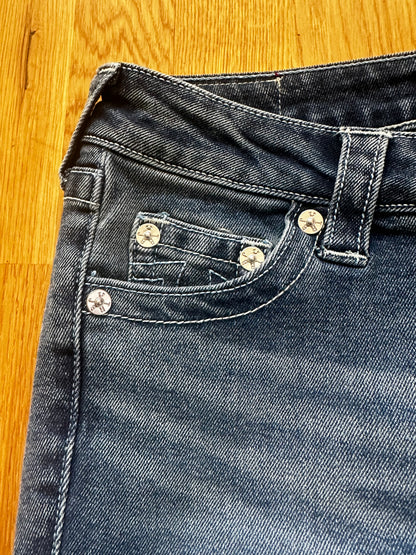True Religion Ultra Low Rise Flare Jeans - Mørk Vask