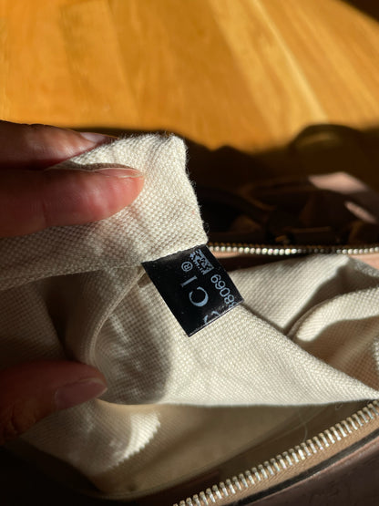 Gucci Sukey Medium Tote Bag – Guccissima Leather, Beige Rose