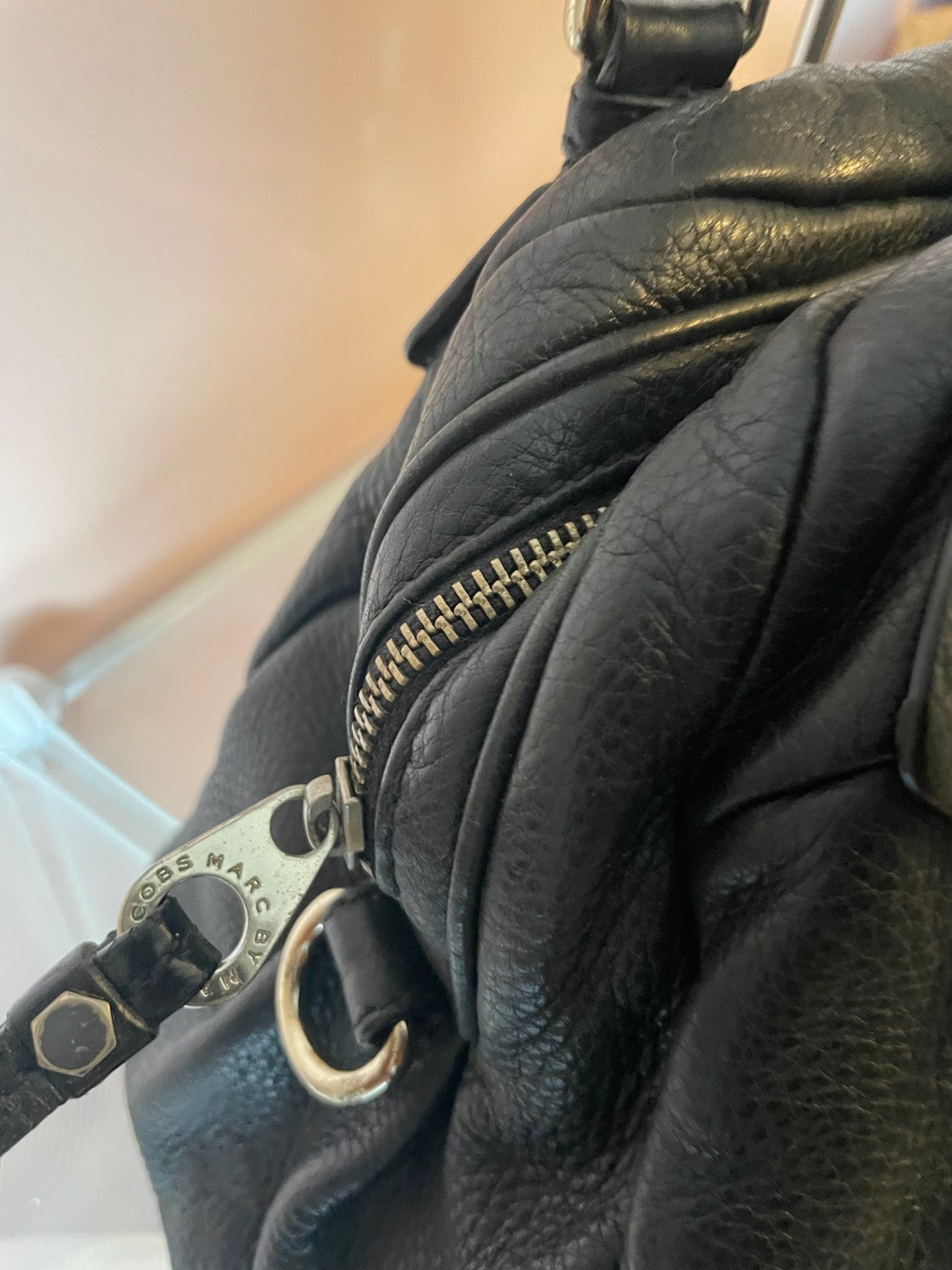 MARC BY MARC JACOBS Classic Q Baby Aidan Satchel – Black with Silver Hardware