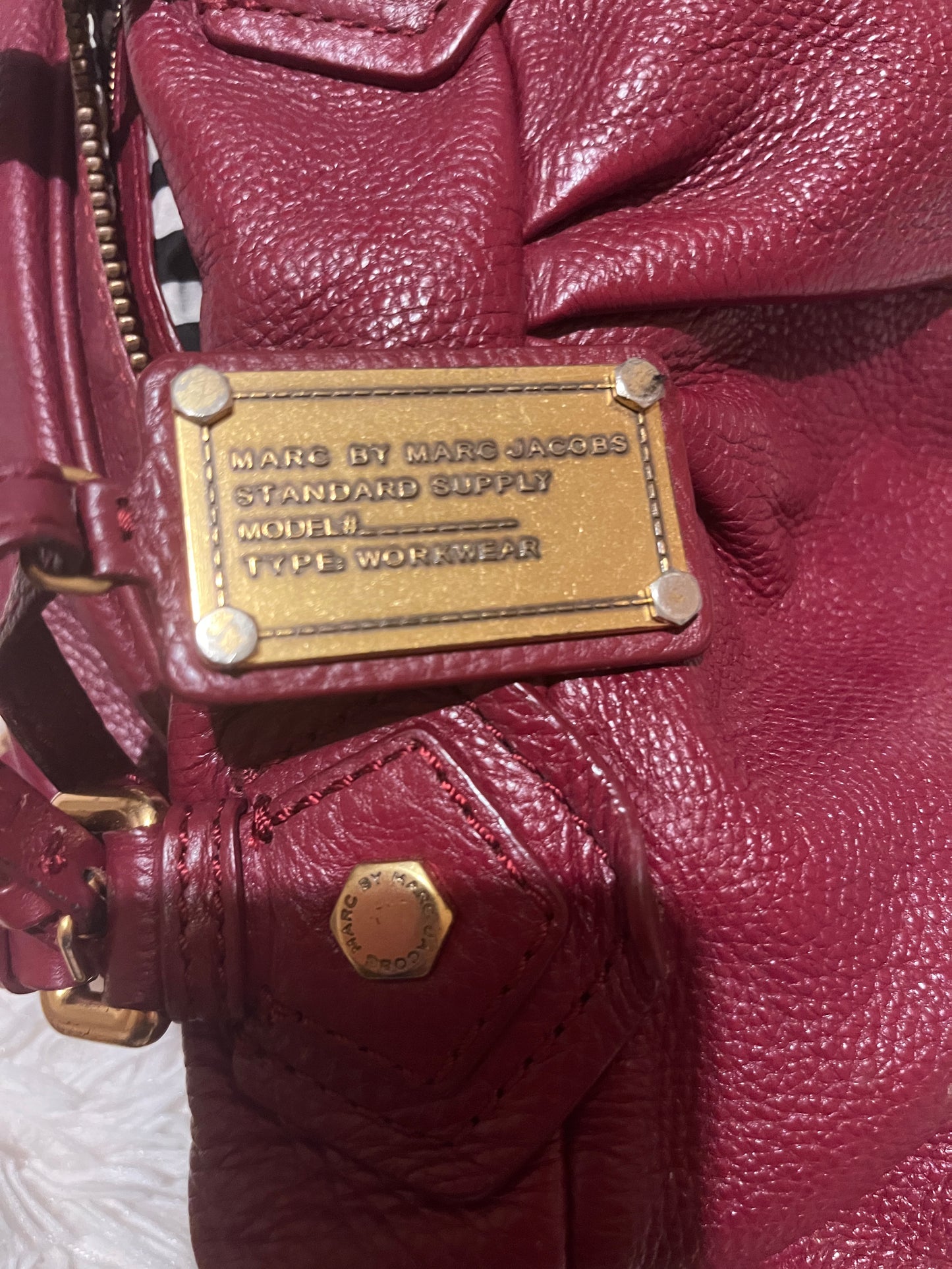 Marc by Marc Jacobs Classic Q Baby Aidan Satchel – Burgundy