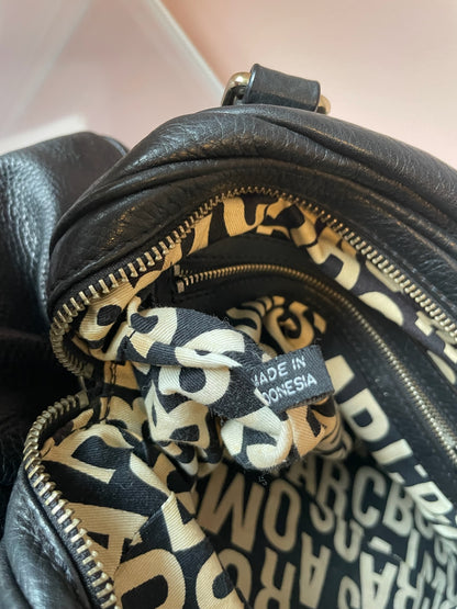 MARC BY MARC JACOBS Classic Q Baby Aidan Satchel – Black with Silver Hardware