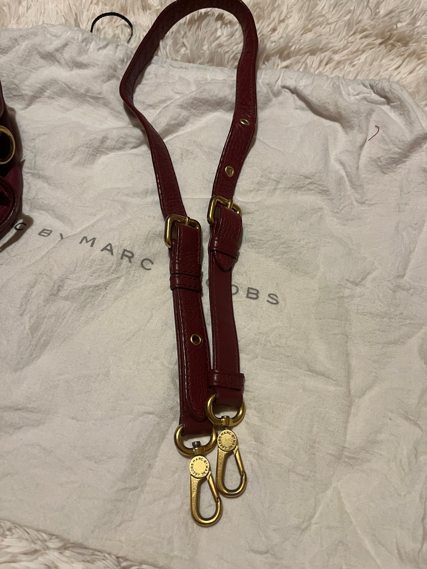 Marc by Marc Jacobs Classic Q Baby Aidan Satchel – Burgundy