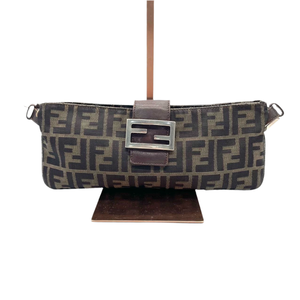Fendi Baguette Bag – FF Monogram Canvas, Brown