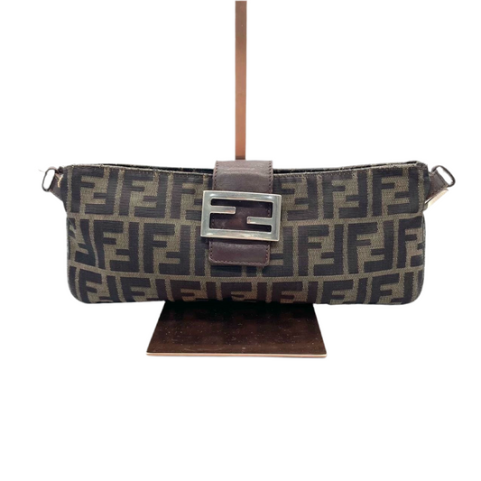 Fendi Baguette Bag – FF Monogram Canvas, Brown