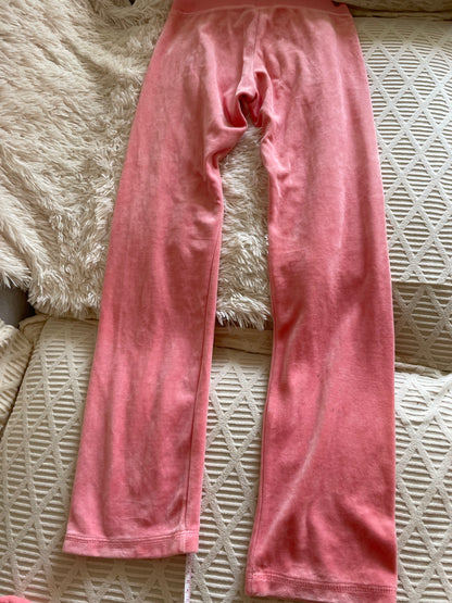 Juicy Couture Velour Tracksuit – Pink Floral Embellished