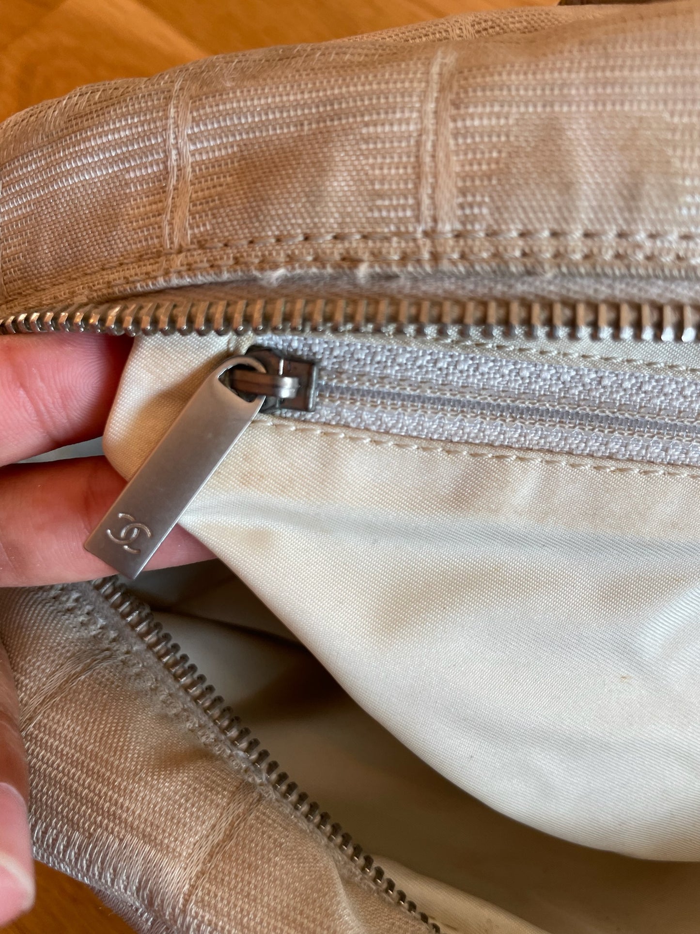 Chanel Cambon Ligne Bowling Bag – Ivory Jacquard with Leather Trim