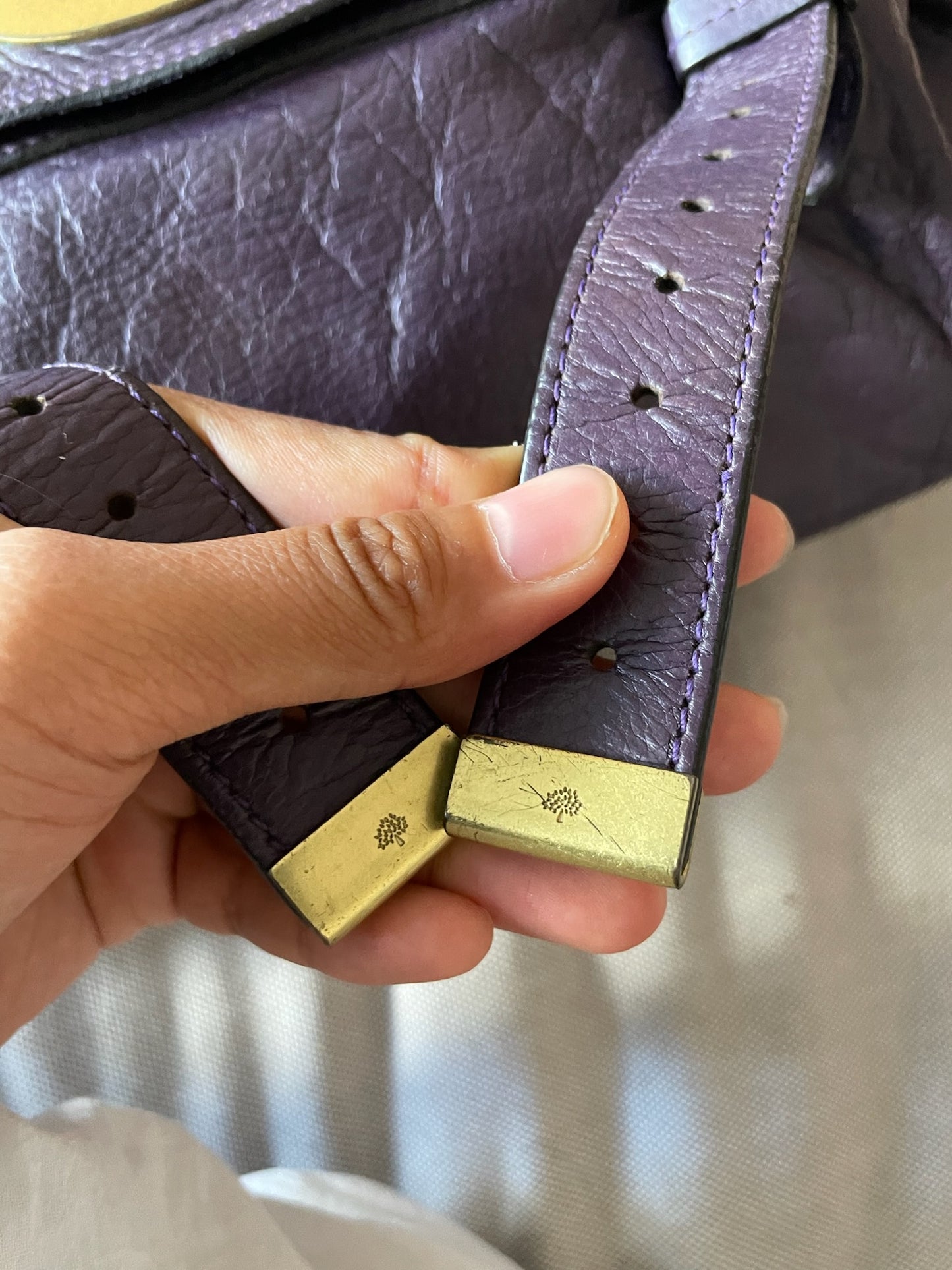 Mulberry Alexa Bag Medium – Plum Purple Leather