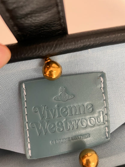 Vivienne Westwood Granny Frame Bag – Black Leather, Small