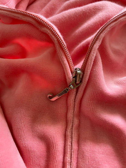 Juicy Couture Velour Tracksuit – Pink Floral Embellished