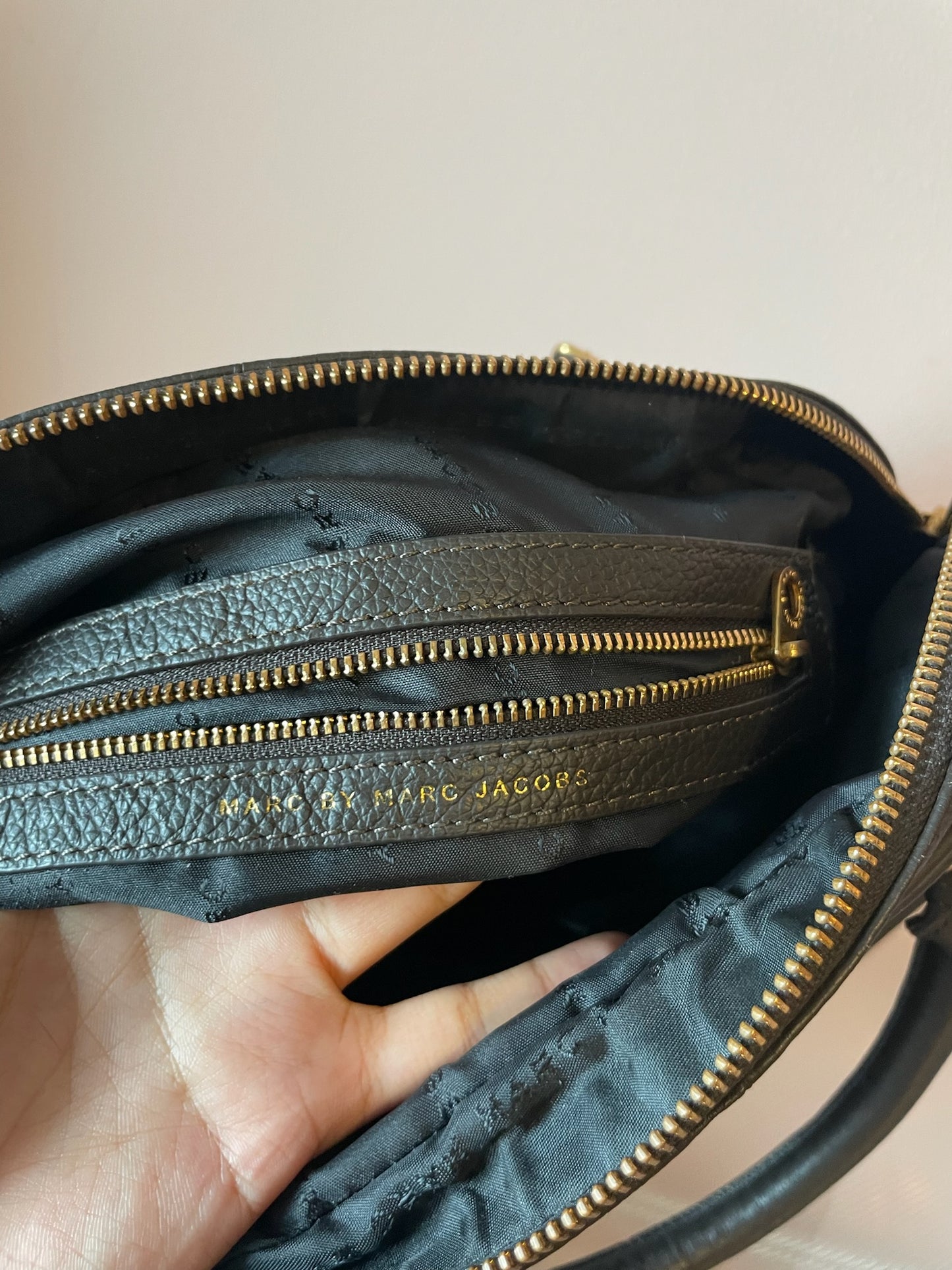 MARC BY MARC JACOBS Classic Q Mini Hillier Satchel – Black with Gold Hardware