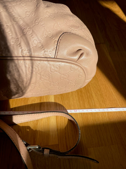 Gucci Sukey Medium Tote Bag – Guccissima Leather, Beige Rose