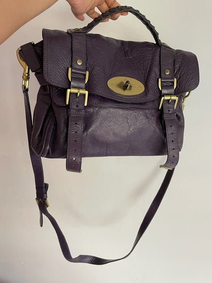 Mulberry Alexa Bag Medium – Plum Purple Leather