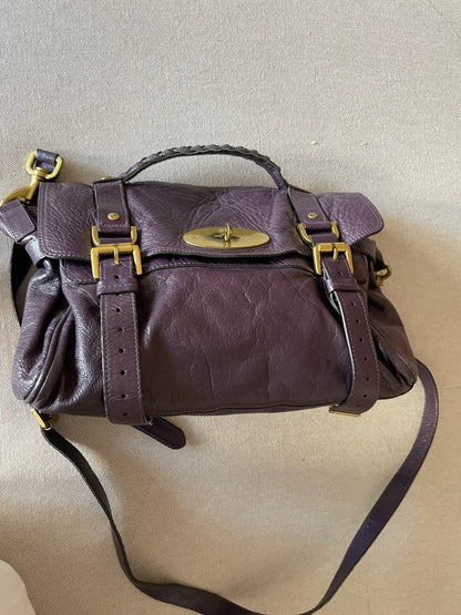 Mulberry Alexa Bag Medium – Plum Purple Leather
