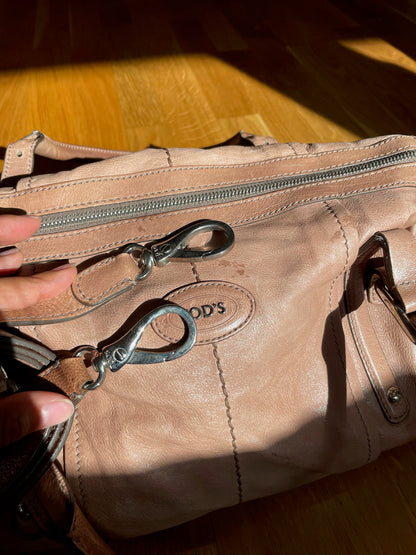 Tod’s Leather Satchel Bag – Light Pink