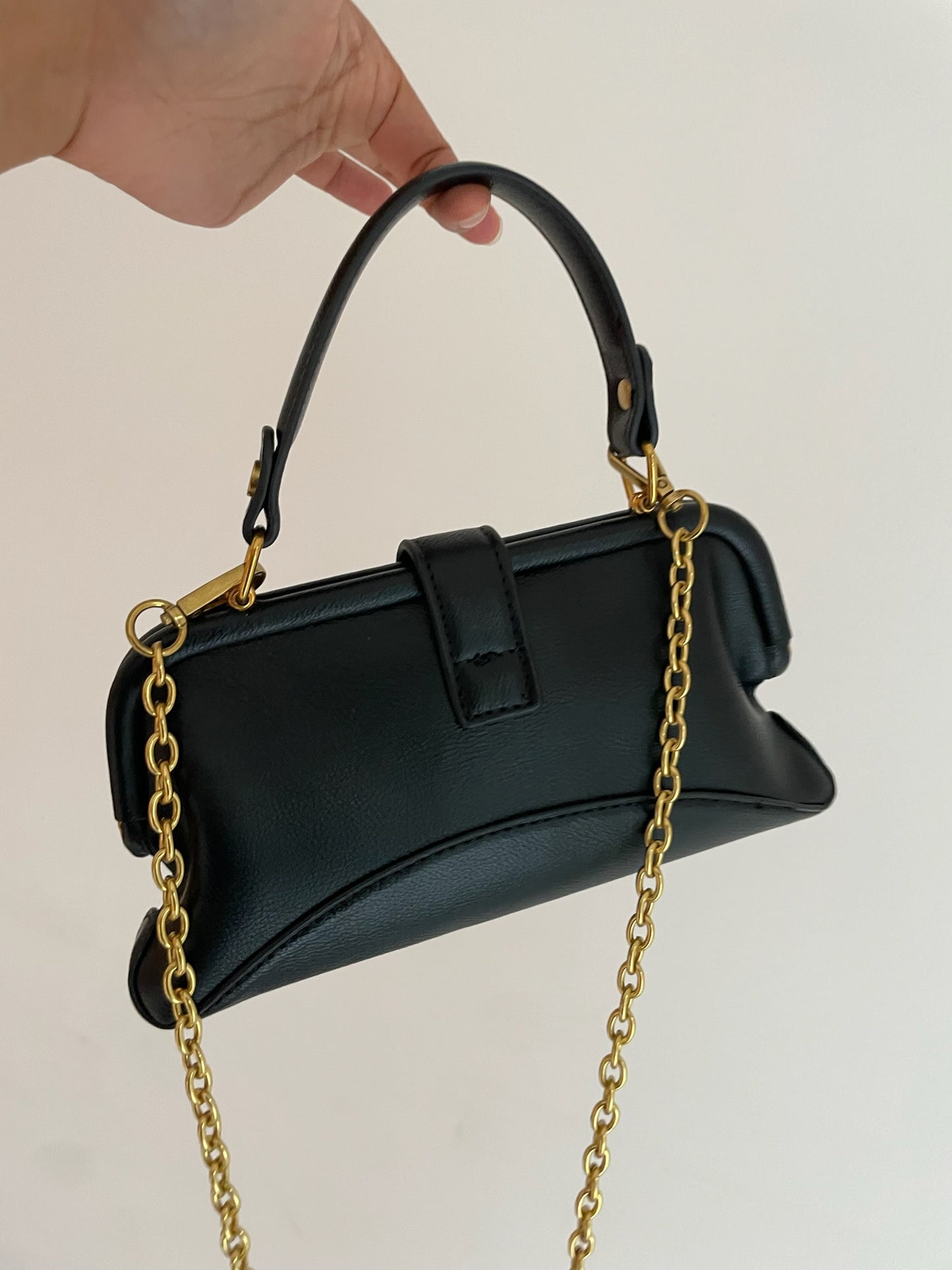 Vivienne Westwood Granny Frame Bag – Black Leather, Small