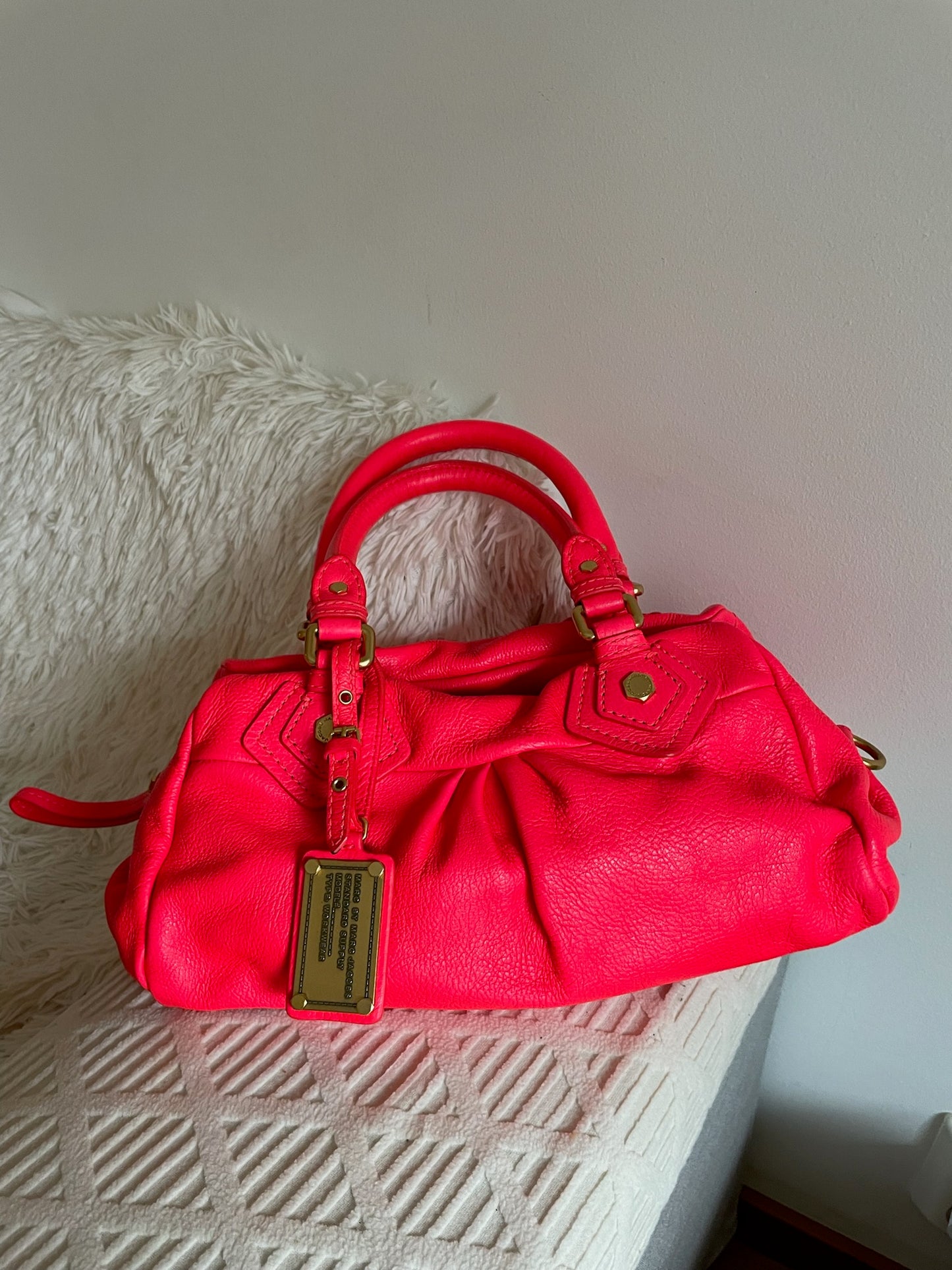 Marc by Marc Jacobs Classic Q Baby Aidan Satchel – Coral
