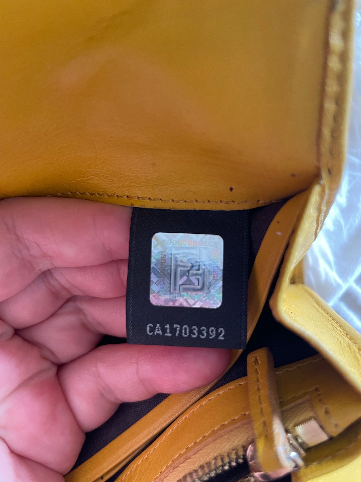 Fendi Zucca Canvas Baguette Bag – Brown/Yellow