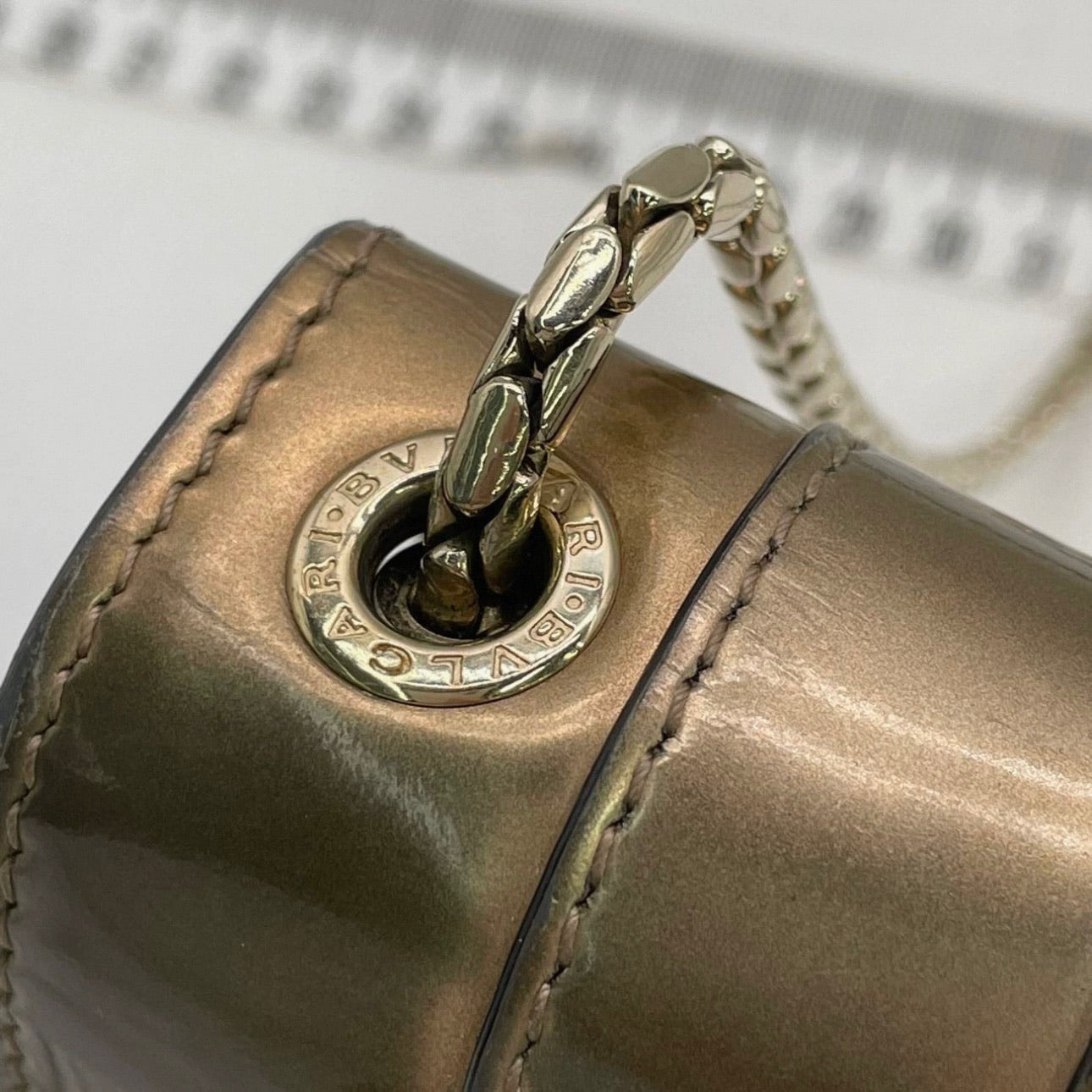 BVLGARI Serpenti Forever Metallic Bronze Shoulder Bag
