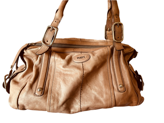 Tod’s Leather Satchel Bag – Light Pink