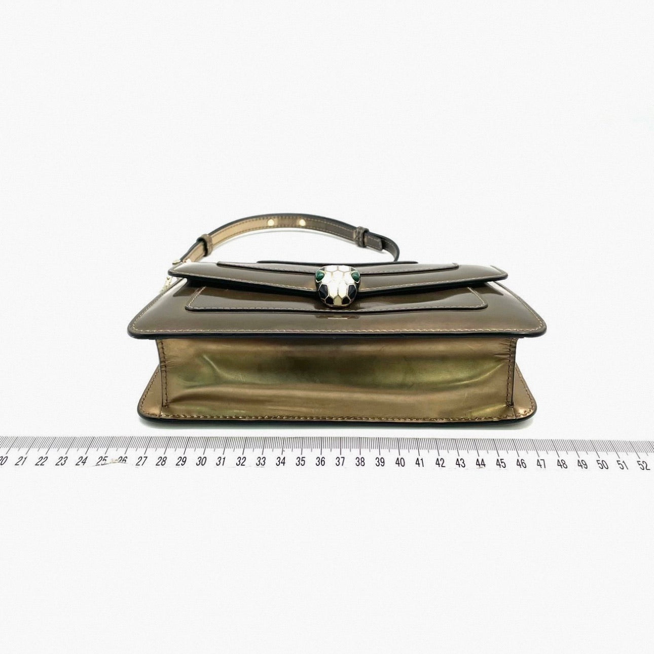 BVLGARI Serpenti Forever Metallic Bronze Shoulder Bag