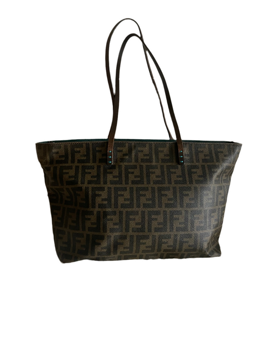 Fendi Zucca Canvas Tote Bag – Brown/Green