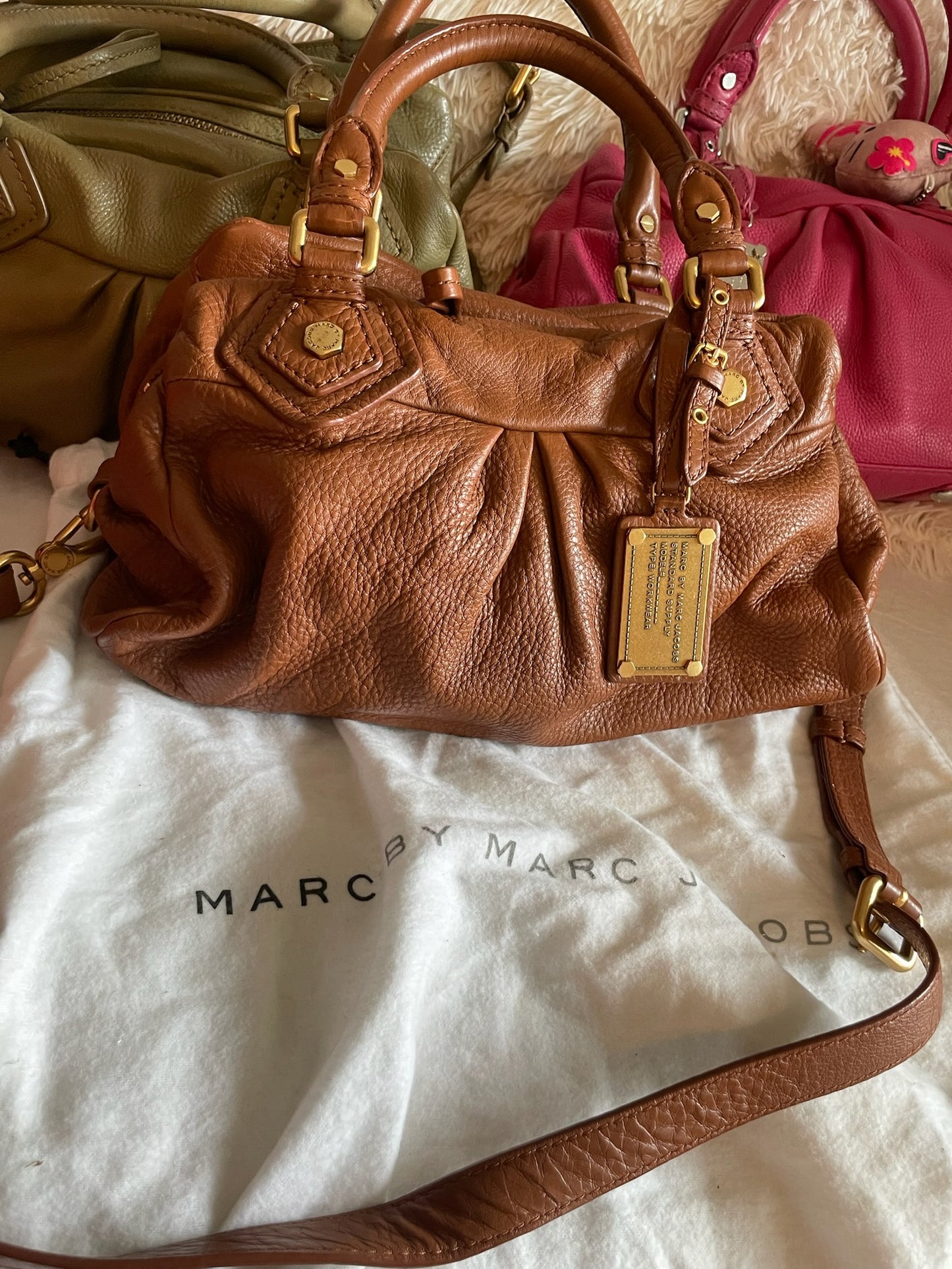 Marc by Marc Jacobs Classic Q Baby Aidan Satchel Bag– Brown
