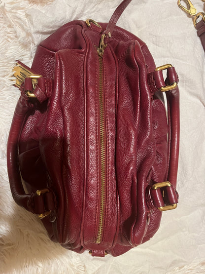 Marc by Marc Jacobs Classic Q Baby Aidan Satchel – Burgundy