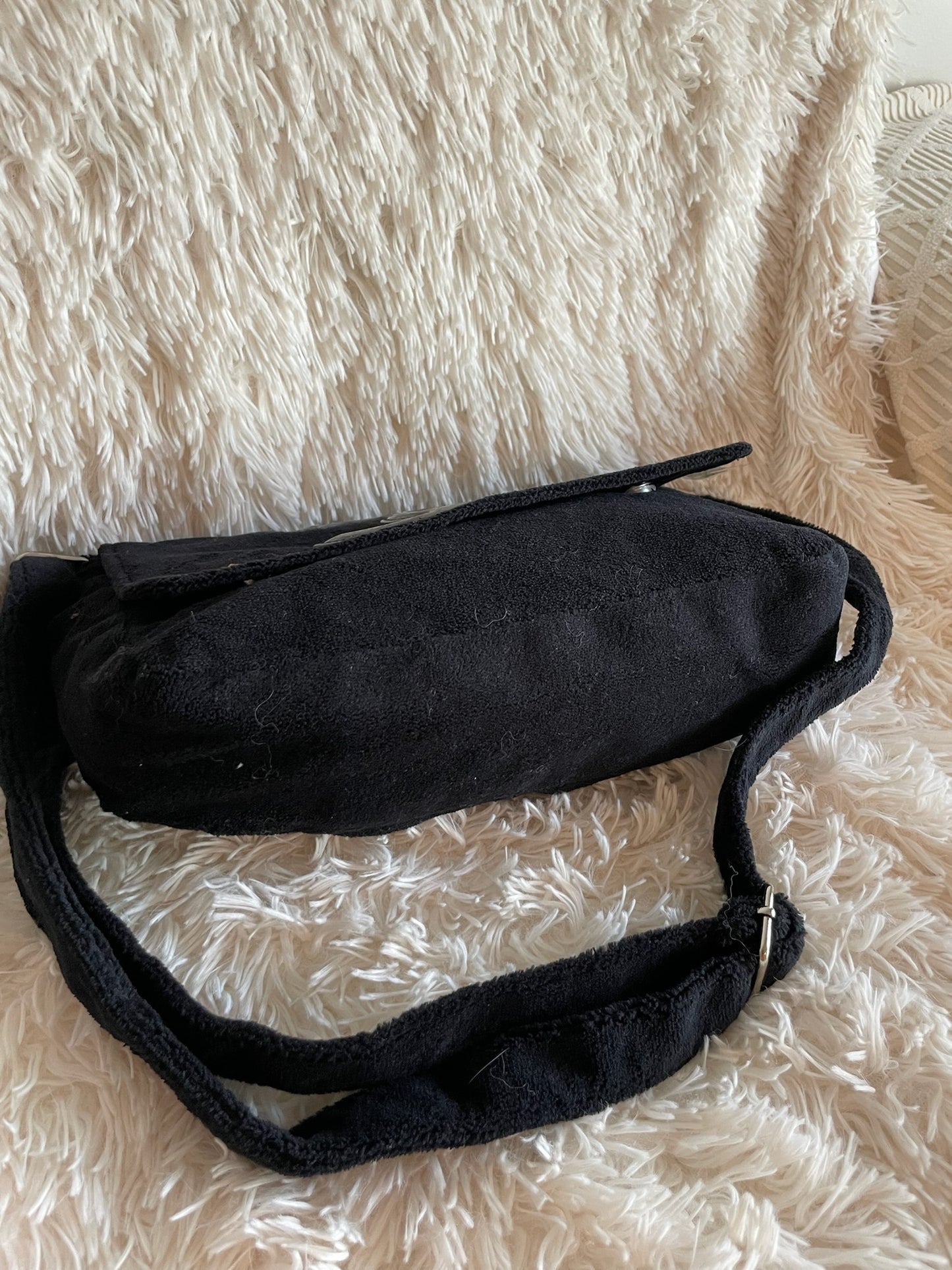 Chanel Terrycloth Shoulder Bag – Black