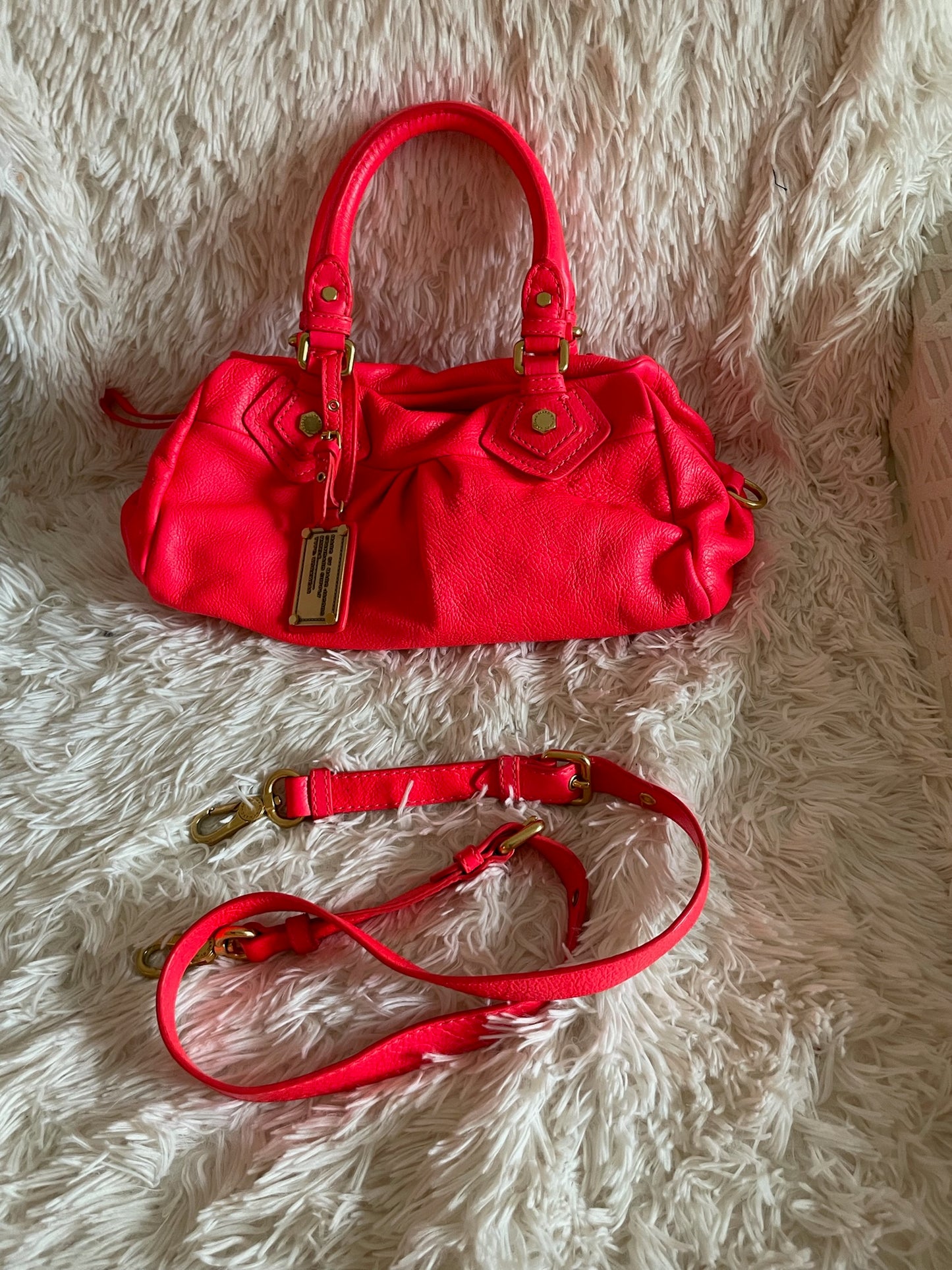 Marc by Marc Jacobs Classic Q Baby Aidan Satchel – Coral