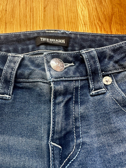 True Religion Ultra Low Rise Flare Jeans - Mørk Vask