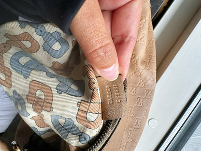 Gucci Jackie O GG Embossed Leather Hobo Bag – Beige