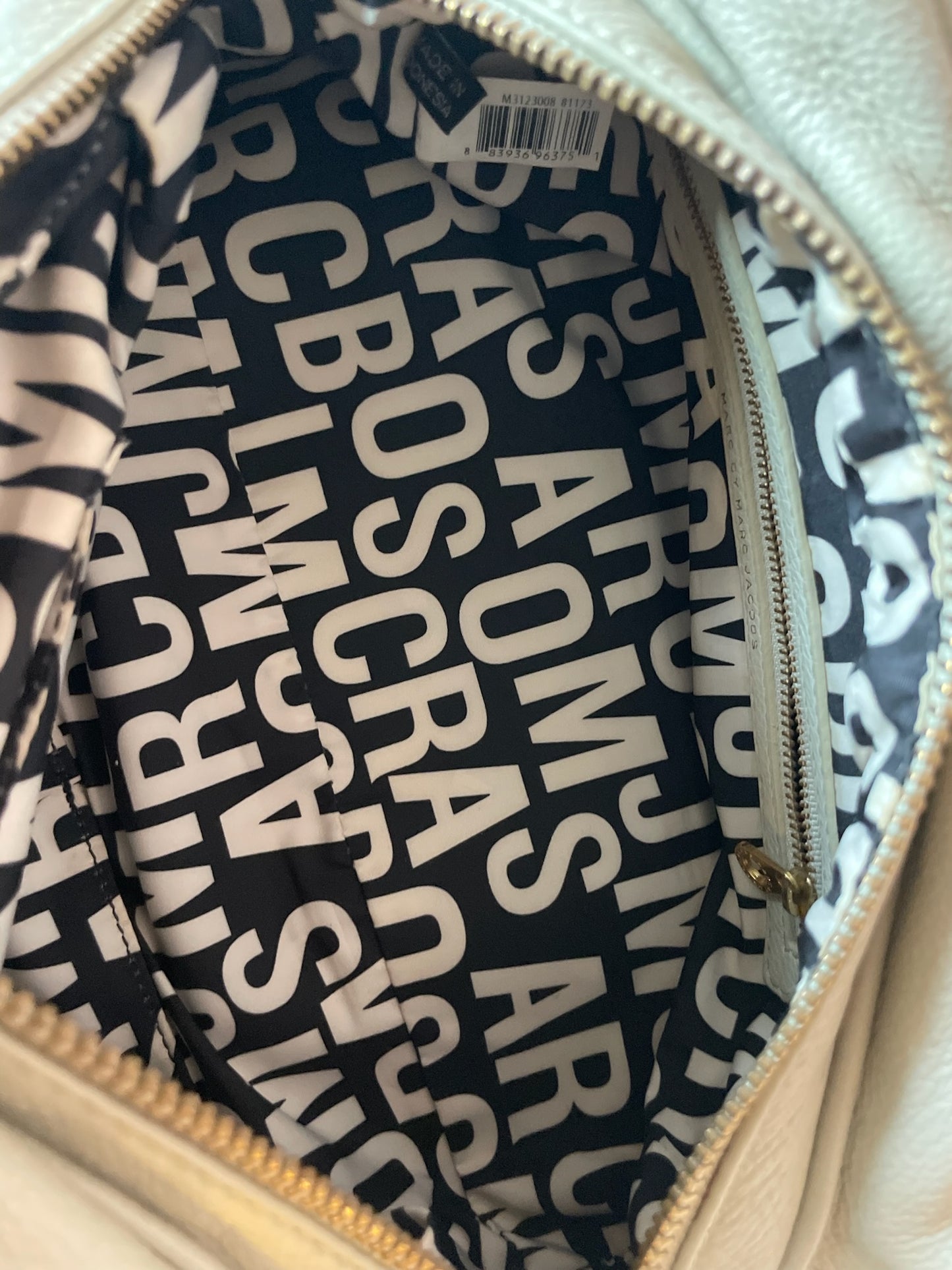 MARC BY MARC JACOBS Classic Q Baby Aidan Satchel – Ivory Leather