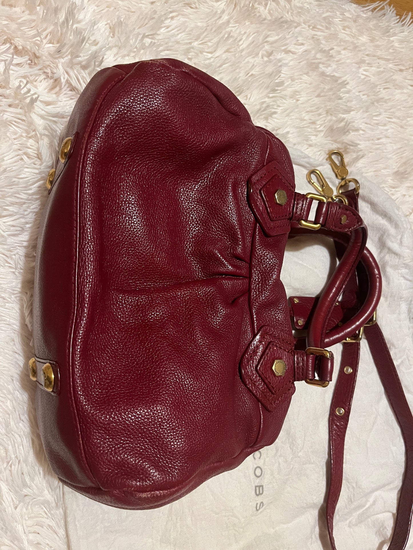 Marc by Marc Jacobs Classic Q Baby Aidan Satchel – Burgundy