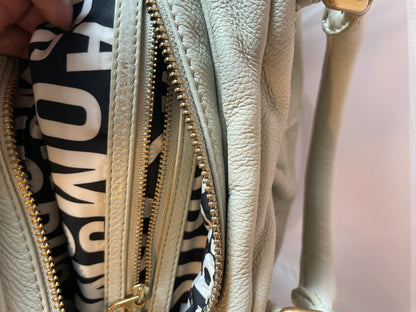 MARC BY MARC JACOBS Classic Q Baby Aidan Satchel – Ivory Leather