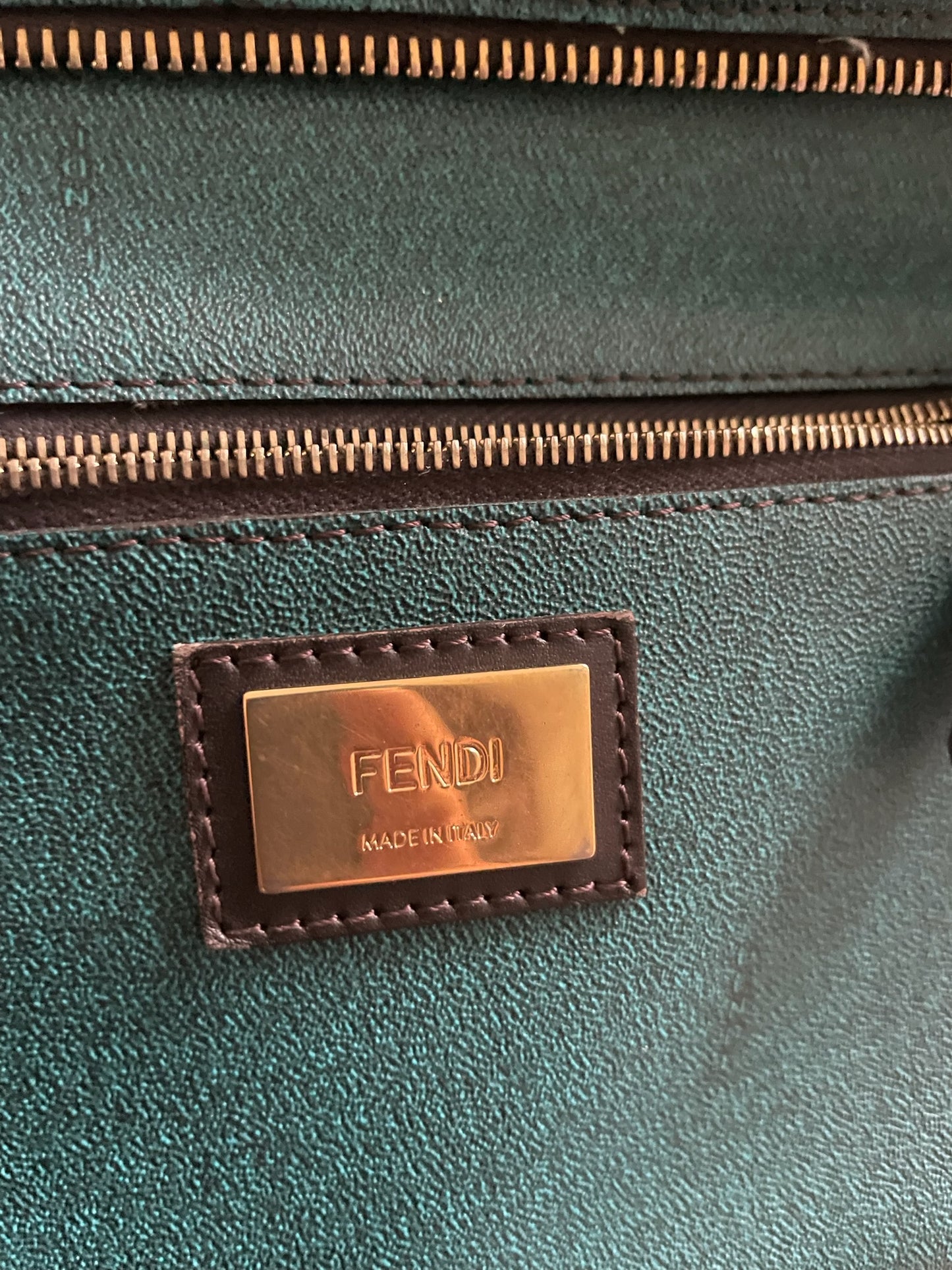 Fendi Zucca Canvas Tote Bag – Brown/Green