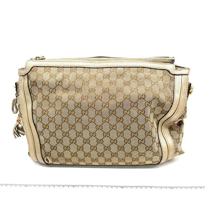Gucci Marrakech GG lærreds kvast hobo-taske