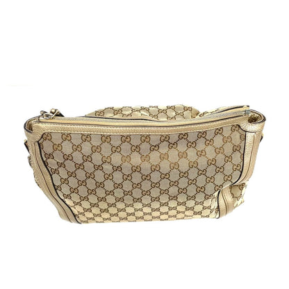 Gucci Marrakech GG lærreds kvast hobo-taske