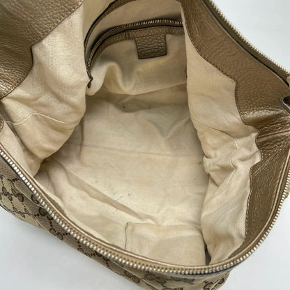 Gucci Marrakech GG lærreds kvast hobo-taske