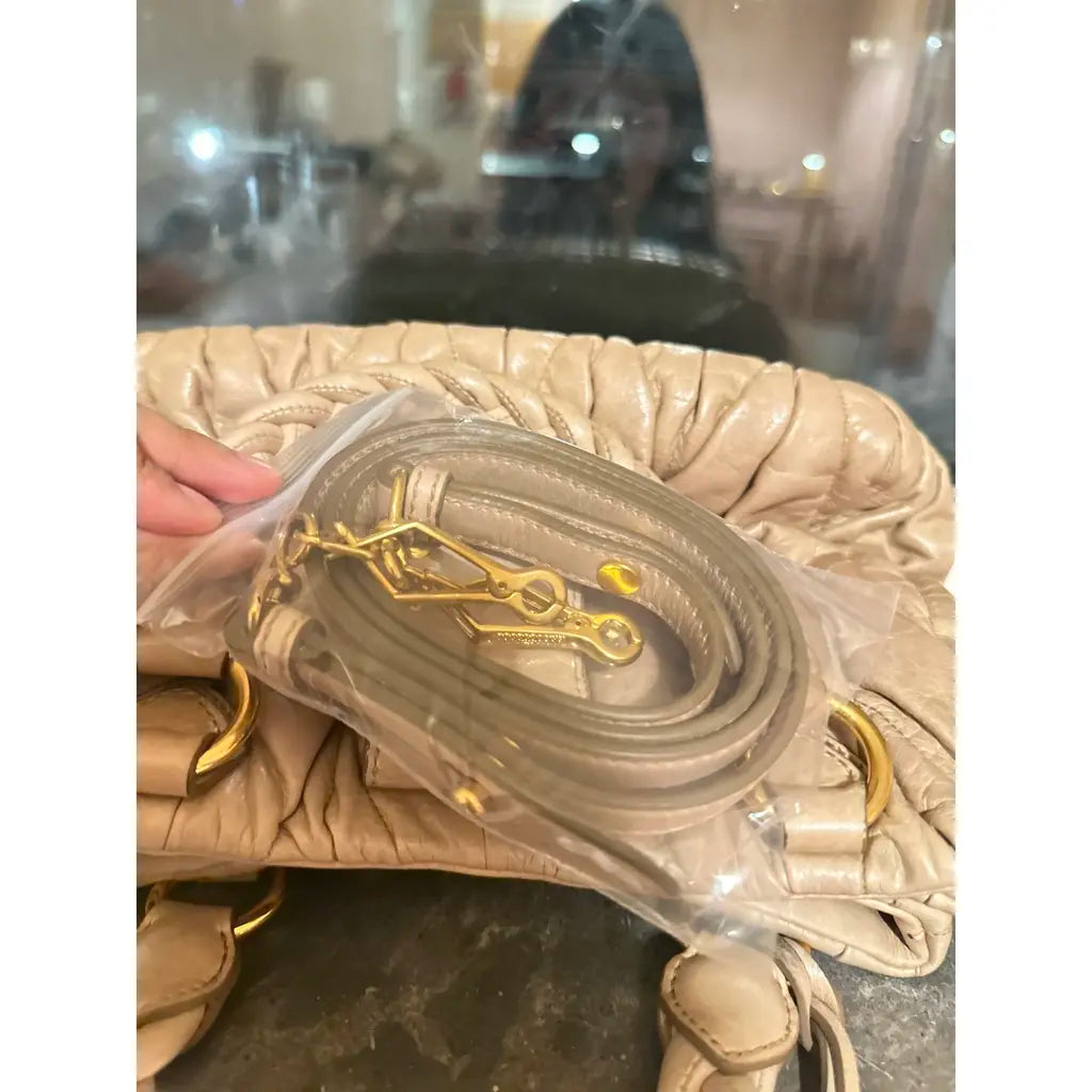 Miu Miu Coffer leather handbag