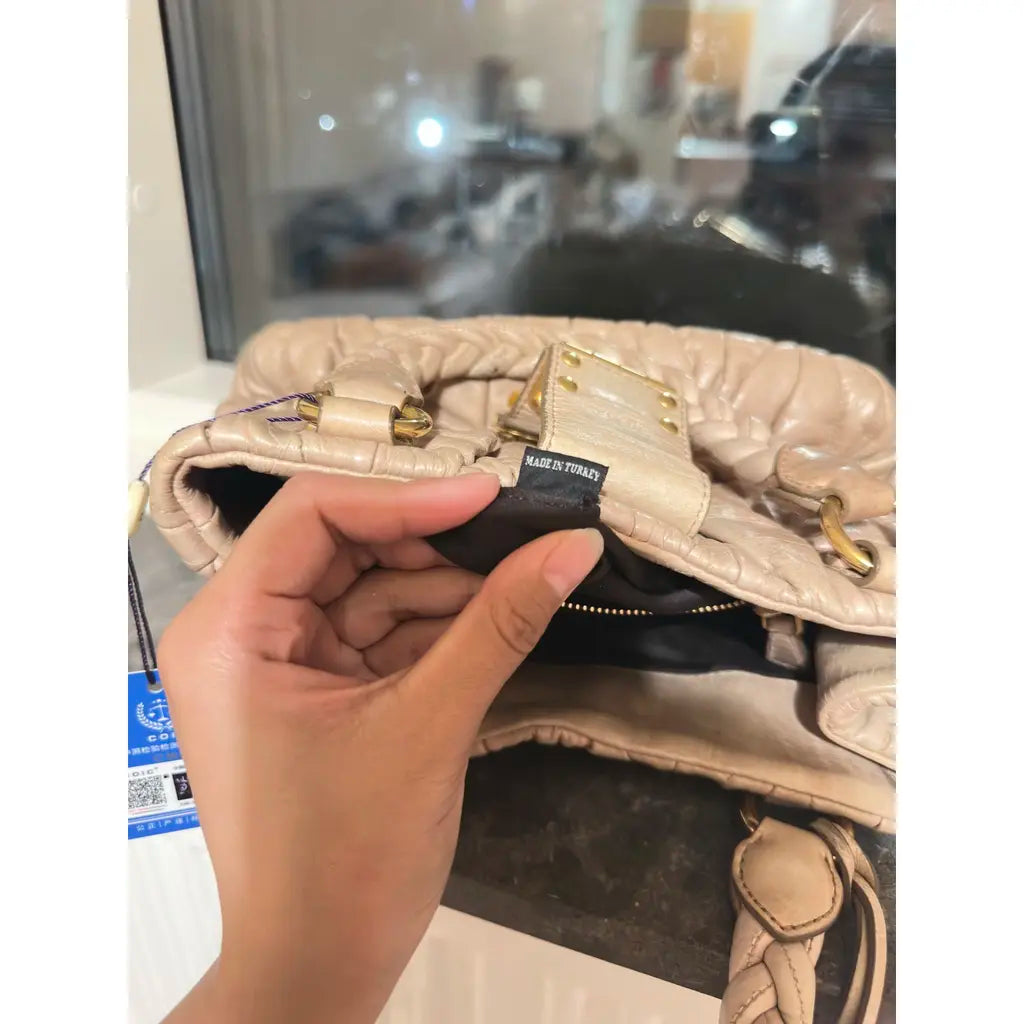 Miu Miu Coffer leather handbag