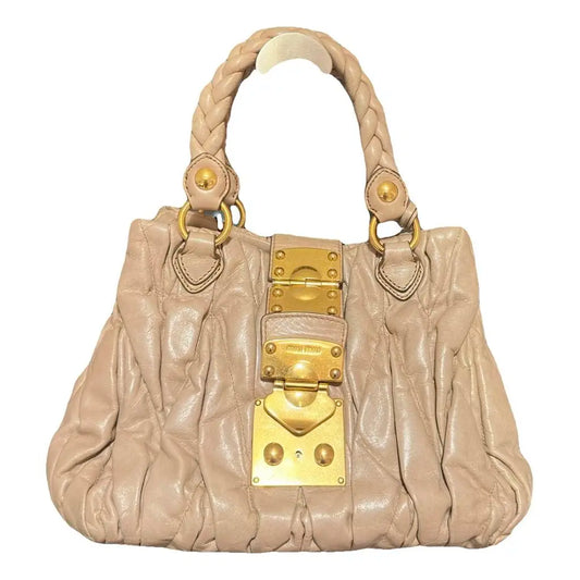 Miu Miu Coffer leather handbag