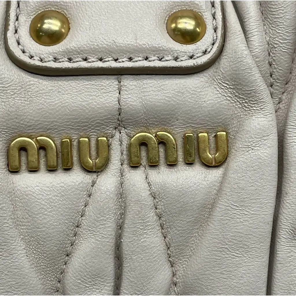 Miu Miu Coffer leather handbag