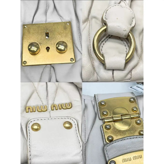 Miu Miu Coffer leather handbag