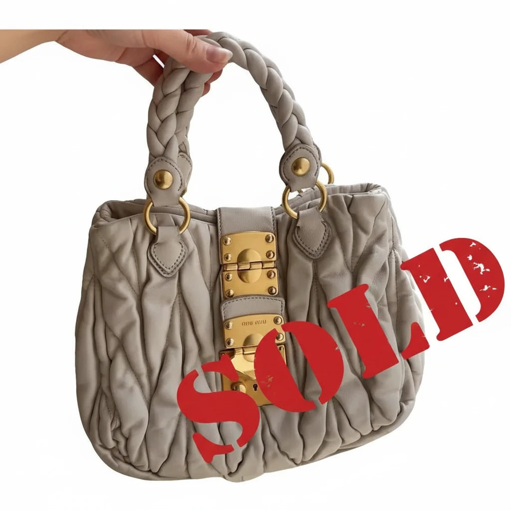 Miu Miu Coffer leather handbag