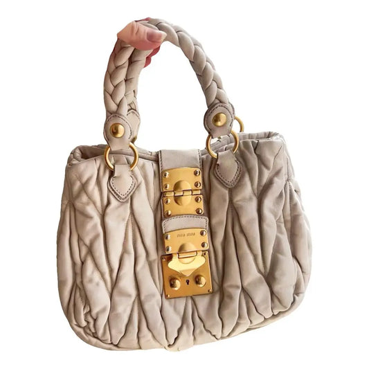 Miu Miu Coffer leather handbag